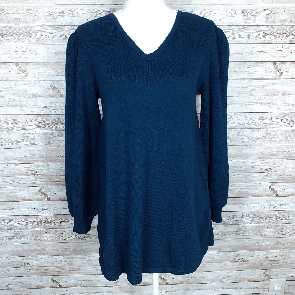 Style & Co Sweater S Long Sleeved Blue 406
